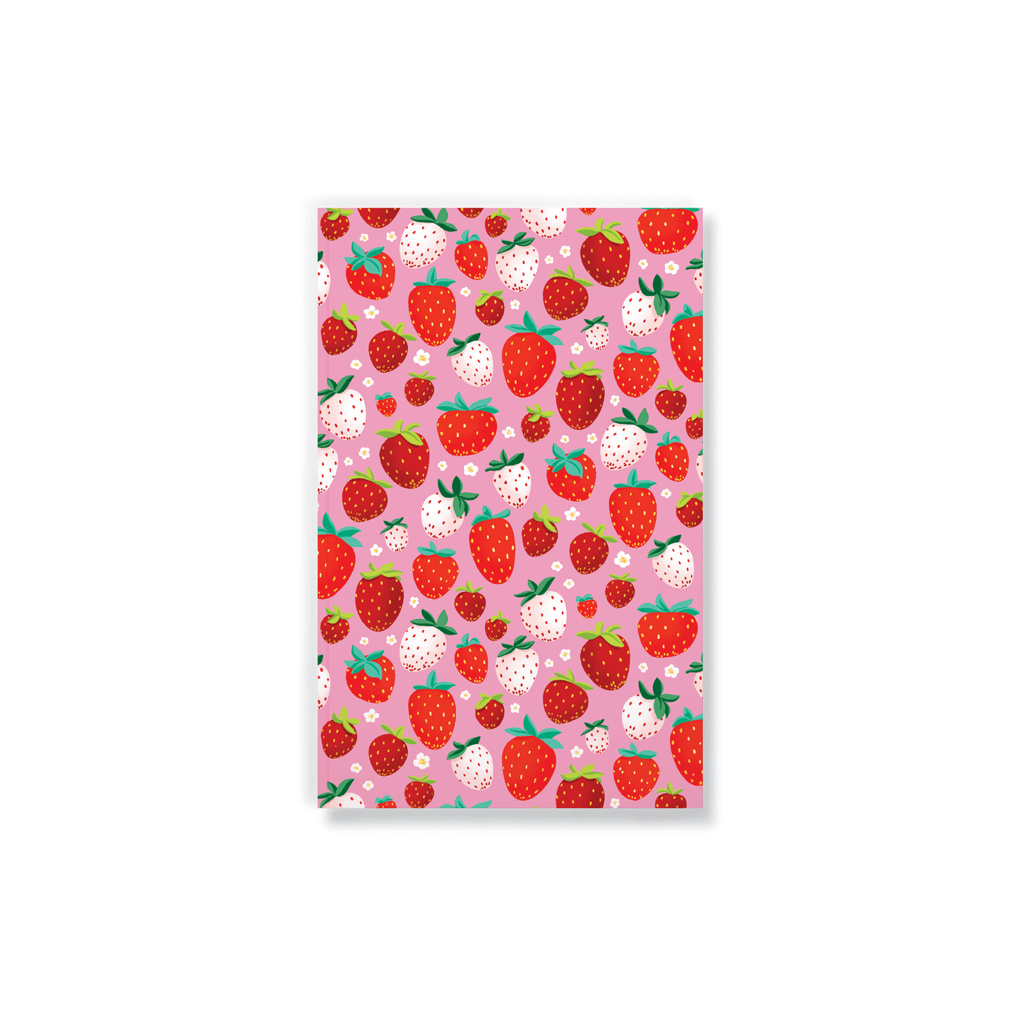 Berrylicious Classic Layflat Journal Notebook with strawberry design - perfect for journaling, journal prompts, and guided journaling supplies.