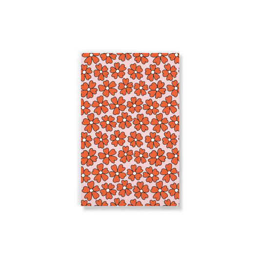 Miss Daisy Classic Layflat Journal Notebook with vibrant orange daisy cover, perfect for stylish journaling and writing adventures.