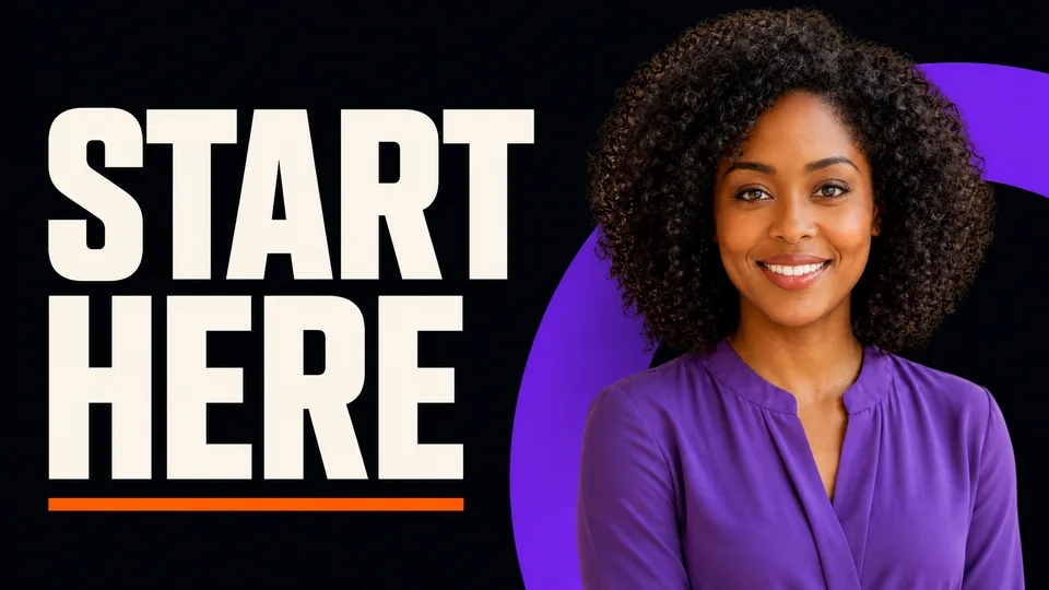 Example cover: Start Here